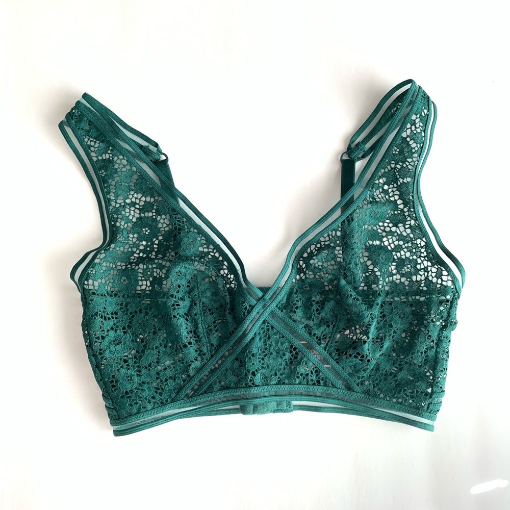Victoria’s Secret XSmall Green Lace Bralette